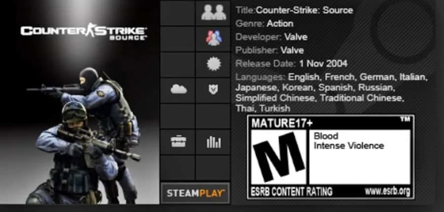 Counter Strike Source Free Download cover art