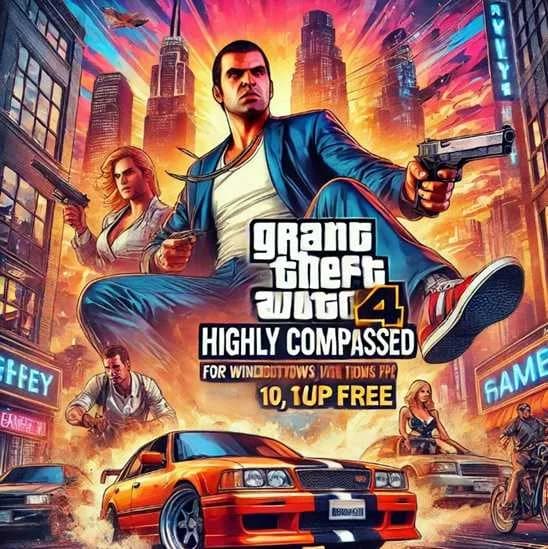 GTA 4 Highly Compressed For PC Windows 7,10,11 (Setup) Free cover art