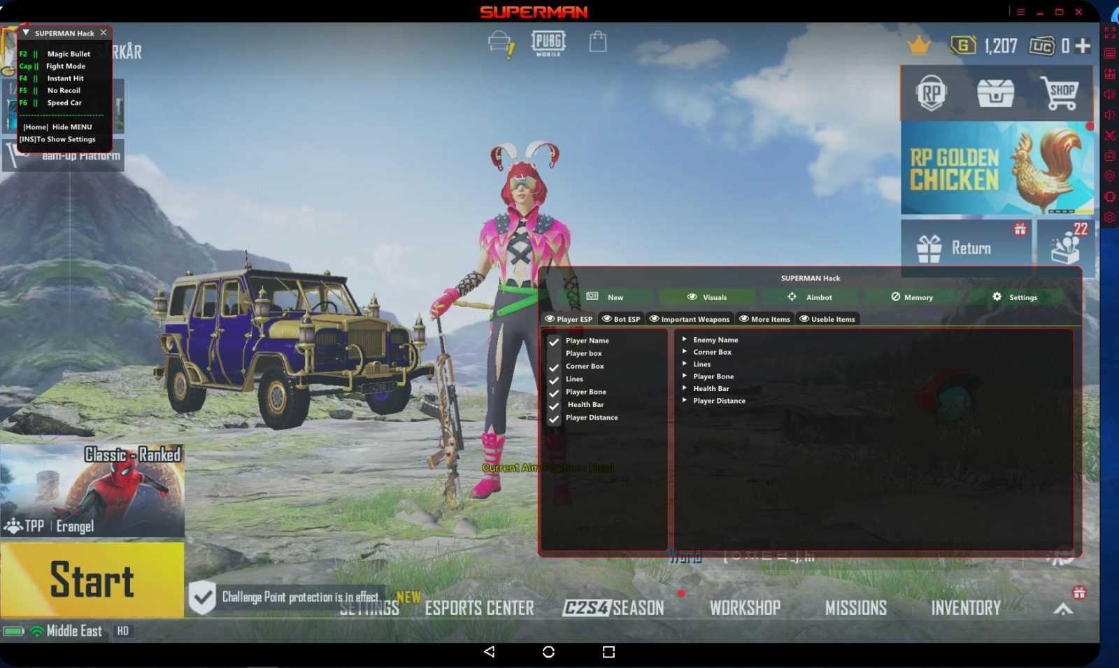 SUPERMAN Paid VIP Hack for PUBG + Paid PUBG Emulator Bypass FREE FOR LIMITED TIME cover art
